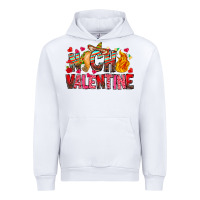 White Nacho Valentine Urban Hoodie - CowhideDigitalArt