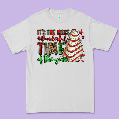 It's The Most Wonderful Time Of The Year Christmas Tree Cake Premium Tee Designed By Jasminsmagicworld