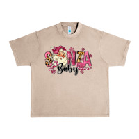 French Oak Santa Baby Pink Christmas Urban Heavy Tee - MaliasSmallBusiness