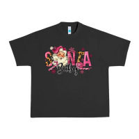 Pigment Black Santa Baby Pink Christmas Urban Heavy Tee - MaliasSmallBusiness