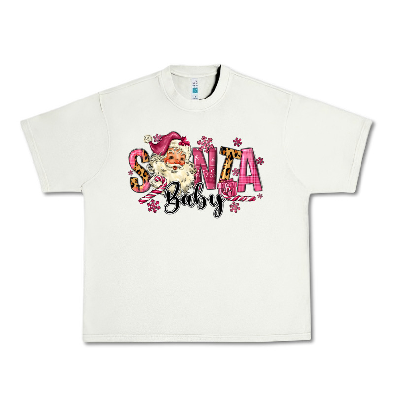 Santa Baby Pink Christmas Urban Heavy Tee by MaliasSmallBusiness | Teevron