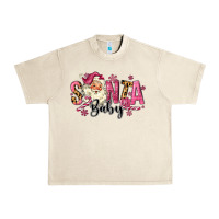 Sandshell Santa Baby Pink Christmas Urban Heavy Tee - MaliasSmallBusiness