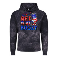 Cloud Black red white boozy Vintage Hoodie - NancyCooperArtShop