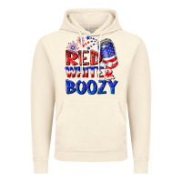Vintage Artic red white boozy Vintage Hoodie - NancyCooperArtShop