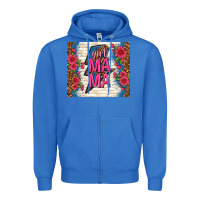 True Royal girl mama thunder with flowers Zipper Hoodie - TumblerDesignByShophia