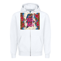 White girl mama thunder with flowers Zipper Hoodie - TumblerDesignByShophia