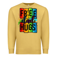Antique Gold free dad hugs Premium Sweatshirt - OliviaCreatesArt