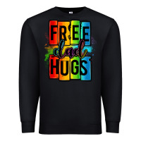 Black free dad hugs Premium Sweatshirt - OliviaCreatesArt