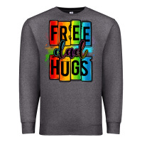 Charcoal Heather free dad hugs Premium Sweatshirt - OliviaCreatesArt