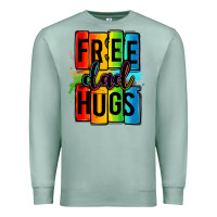 Seafoam free dad hugs Premium Sweatshirt - OliviaCreatesArt