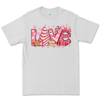 Dove Grey love pink christmas tree cake Premium Tee - Jasminsmagicworld