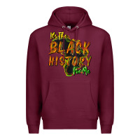 Burgundy It's the black history for me Premium Hoodie - HowdyJamesFarm