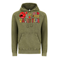 Vintage Olive be my valentine Vintage Hoodie - NancyCooperArtShop