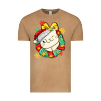 Vintage Camel Christmas wreaths cat Vintage Tee - MaliasSmallBusiness