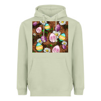 Matcha Easter rabbit eggs Heavyweight Hoodie - OliviaCreatesArt