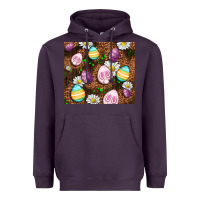 Plum Easter rabbit eggs Heavyweight Hoodie - OliviaCreatesArt