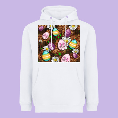 Easter Rabbit Eggs Heavyweight Hoodie Designed By Oliviacreatesart