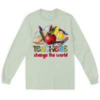 Matcha teachers change the world Long Sleeve Tee - Artiststas