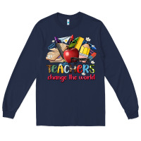 Navy teachers change the world Long Sleeve Tee - Artiststas