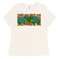 Bone cactus sunflower horseshoe license plate Ladies Tee - Artiststas