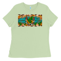 Matcha cactus sunflower horseshoe license plate Ladies Tee - Artiststas