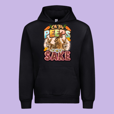 Oh For Peeps Sake Easter Day Urban Hoodie Designed By Lillyallendesigns