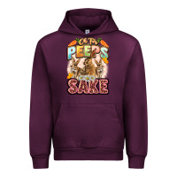 Mauve Wine Oh for peeps sake Easter Day Urban Hoodie - LillyAllenDesigns