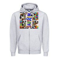 Heather Grey autism mom puzzle ribbon Zipper Hoodie - TumblerDesignByShophia