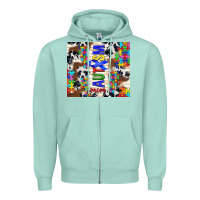 Seafoam autism mom puzzle ribbon Zipper Hoodie - TumblerDesignByShophia