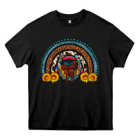 Black saddle sunflower horseshoe rainbow Heavy Core Tee - Artiststas