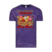 Cloud Purple all i want for christmas is pan dulce Vintage Tee - MaliasSmallBusiness