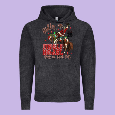 Giddy Up Jingle Horse Pick Up Your Feet Vintage Hoodie Designed By Maliassmallbusiness