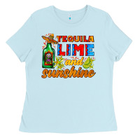 Baby Blue tequila lime and sunshine Ladies Tee - AdoDesignShop