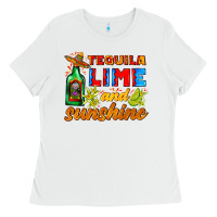 White tequila lime and sunshine Ladies Tee - AdoDesignShop