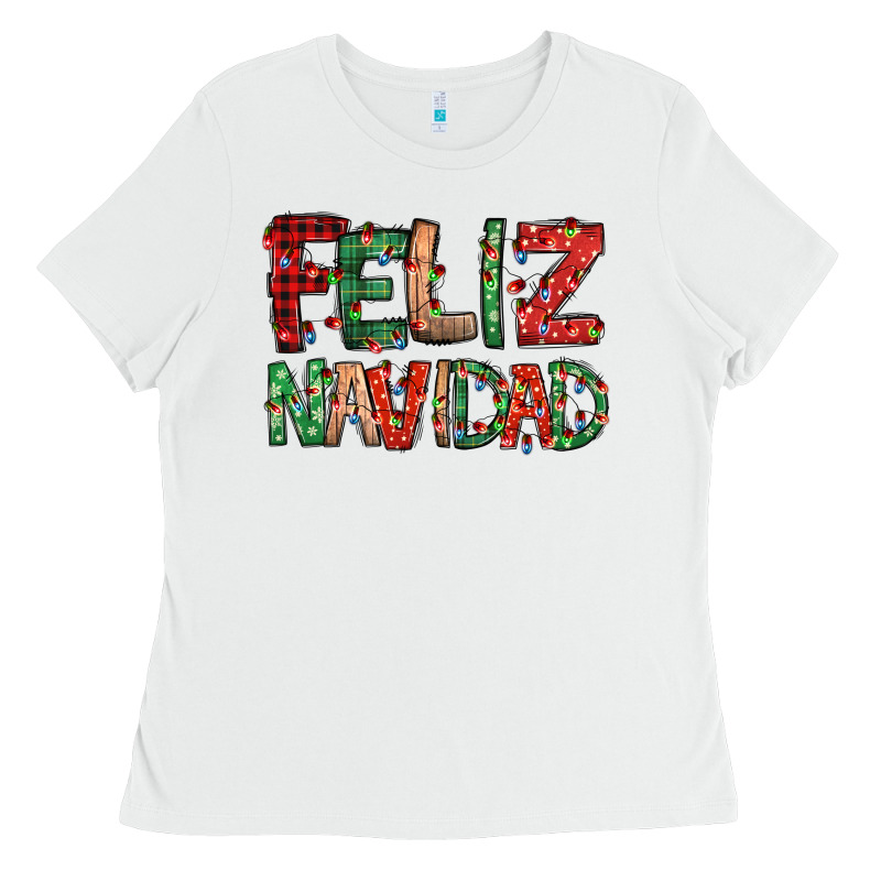 Feliz Navidad Spanish Christmas Ladies Tee by Jasminsmagicworld | Teevron