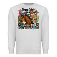 Dove Grey long live cowgirls Premium Sweatshirt - OliviaCreatesArt