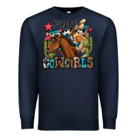 Navy long live cowgirls Premium Sweatshirt - OliviaCreatesArt