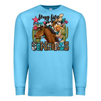 Ocean Blue long live cowgirls Premium Sweatshirt - OliviaCreatesArt