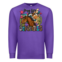 Purple long live cowgirls Premium Sweatshirt - OliviaCreatesArt