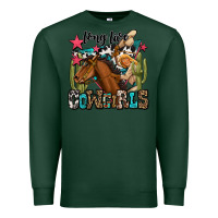 Sports Green long live cowgirls Premium Sweatshirt - OliviaCreatesArt