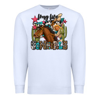 White long live cowgirls Premium Sweatshirt - OliviaCreatesArt
