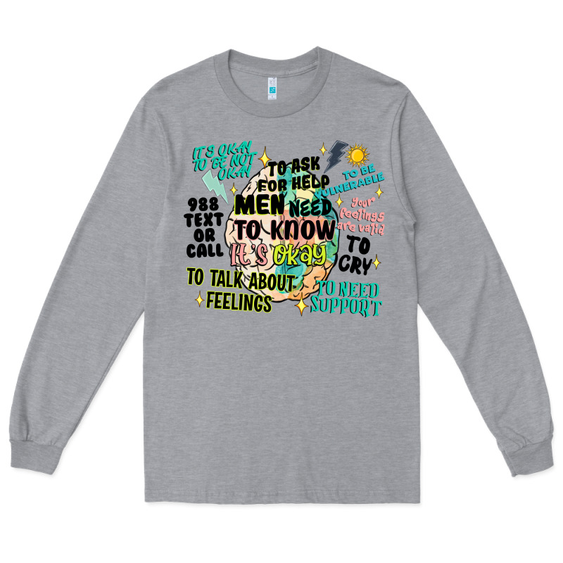 Mens Mental Health Matters Long Sleeve Tee by Artiststas | Teevron