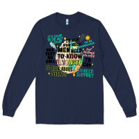 Navy mens mental health matters Long Sleeve Tee - Artiststas
