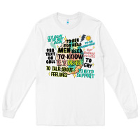 White mens mental health matters Long Sleeve Tee - Artiststas