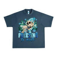 Midnight Navy Freezing To Death Urban Heavy Tee - MaliasSmallBusiness