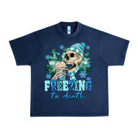 Navy Freezing To Death Urban Heavy Tee - MaliasSmallBusiness