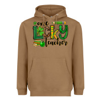 Toasted Coconut St. Patrick's One lucky Teacher Heavyweight Hoodie - OliviaCreatesArt