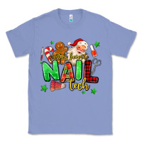Colony Blue santas favorite nail tech Classic Tee - MaliasSmallBusiness