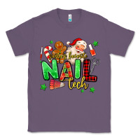 Lavender santas favorite nail tech Classic Tee - MaliasSmallBusiness