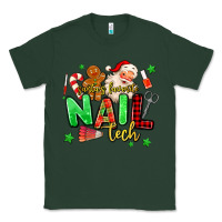 Sports Green santas favorite nail tech Classic Tee - MaliasSmallBusiness